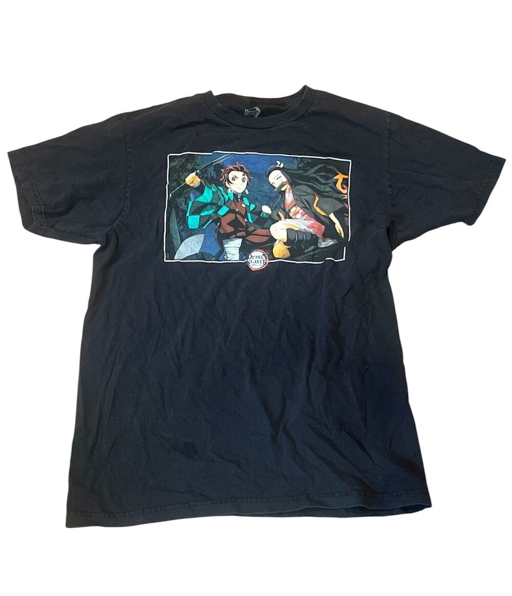 Demon Slayer Anime Shirt Mens M Black Graphic Tee Manga Otaku Streetwear